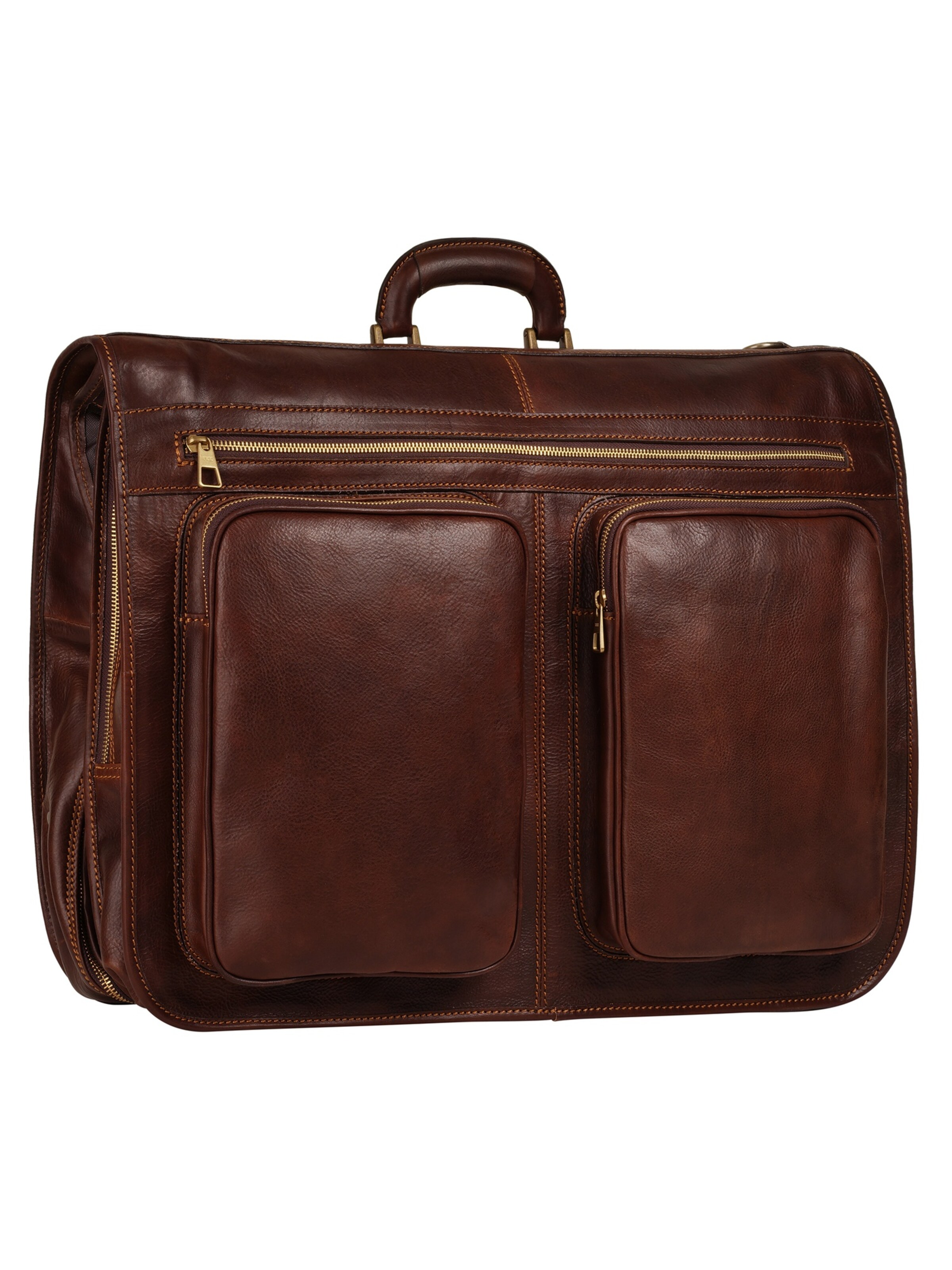 Sac à vêtements piké en marron