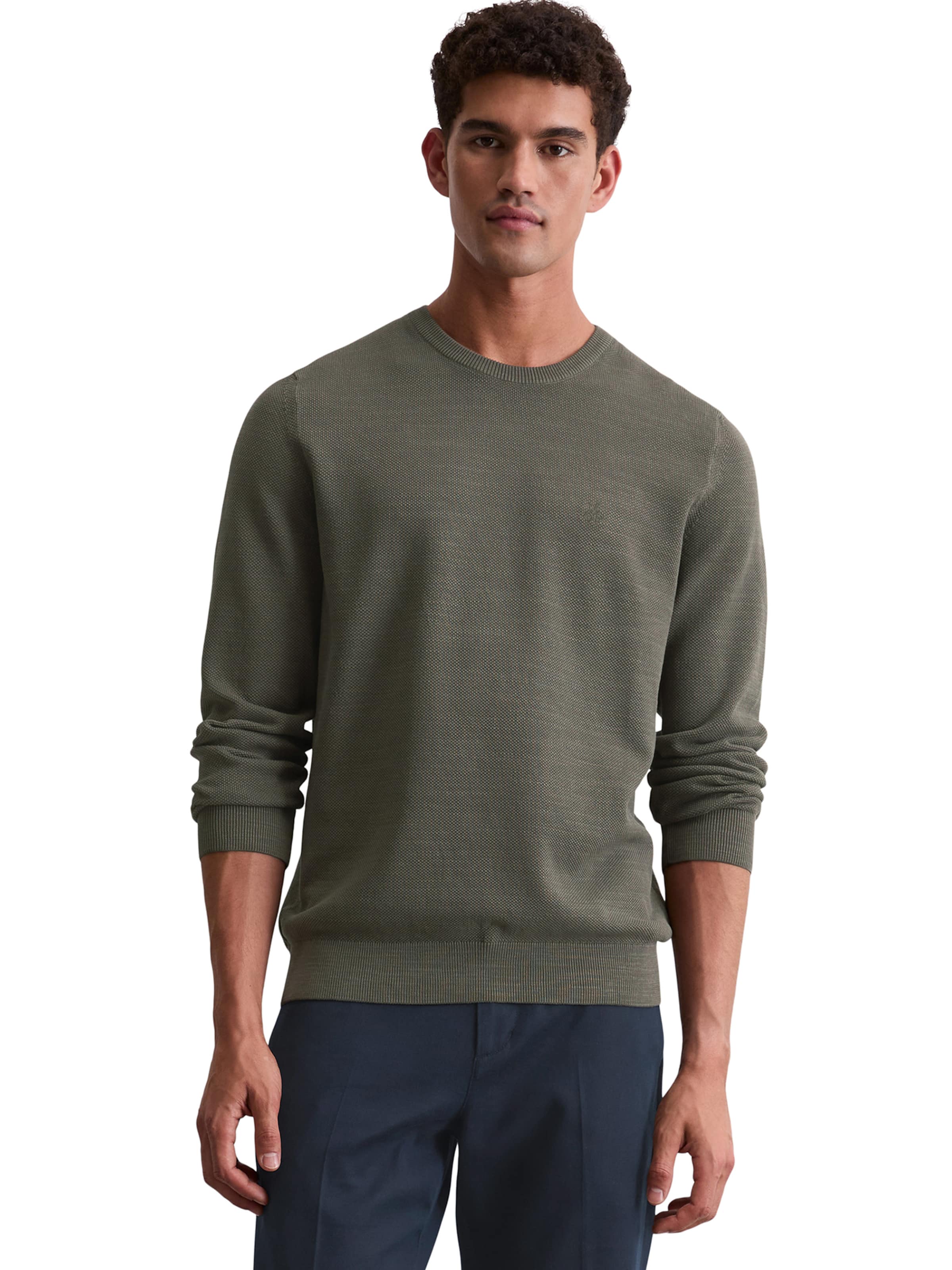 Marc O'Polo Trui in Groen: voorkant