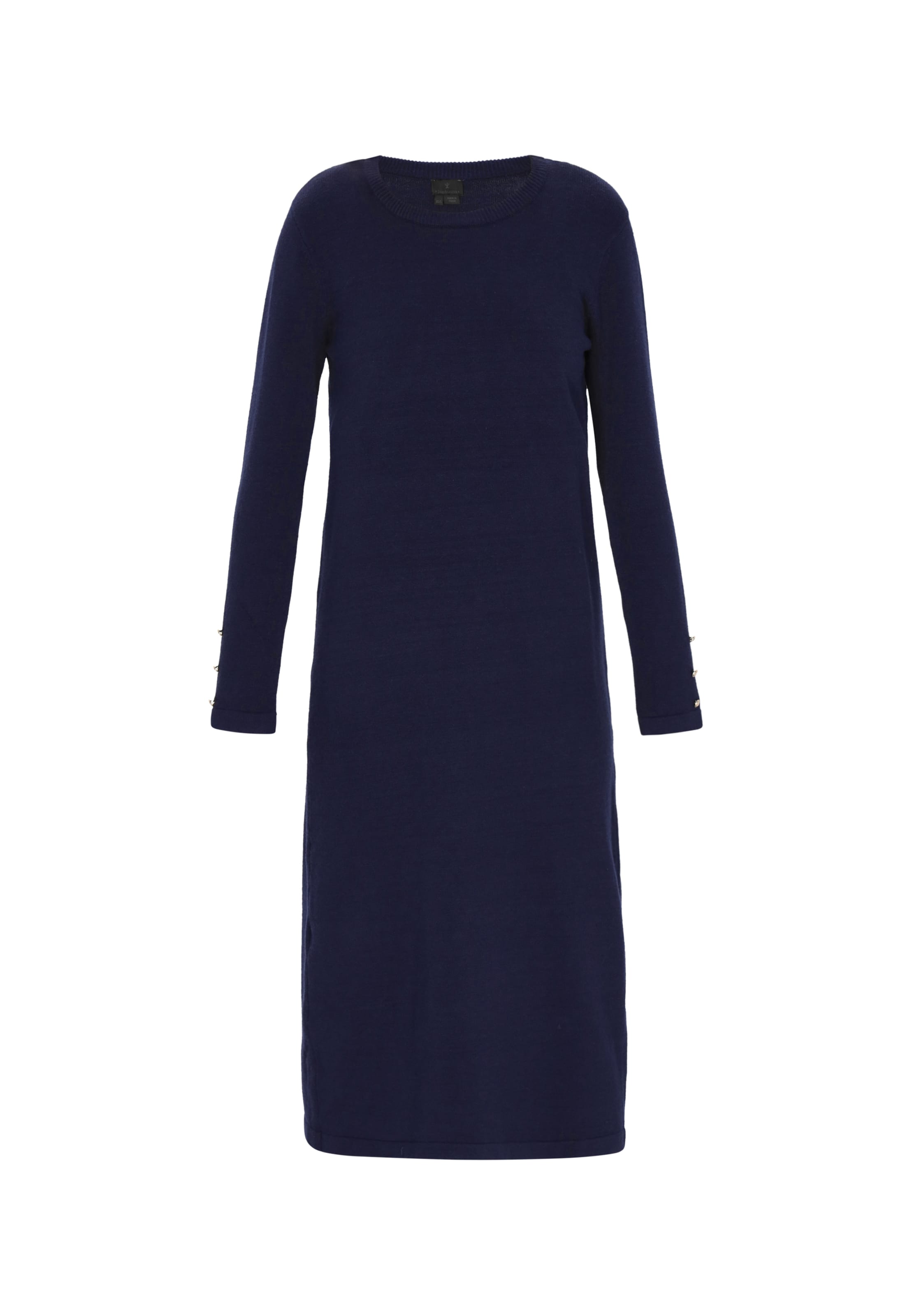 DreiMaster Klassik Pletené šaty 'Classic' - Modrá: predná strana
