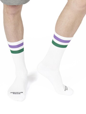 American Socks - Calcetines 'Joker - Mid High' en blanco