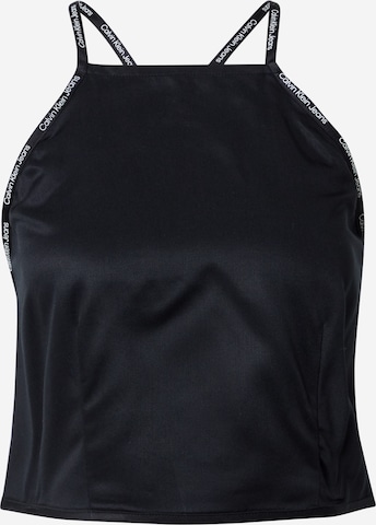 Calvin Klein Jeans - Top en negro: frente