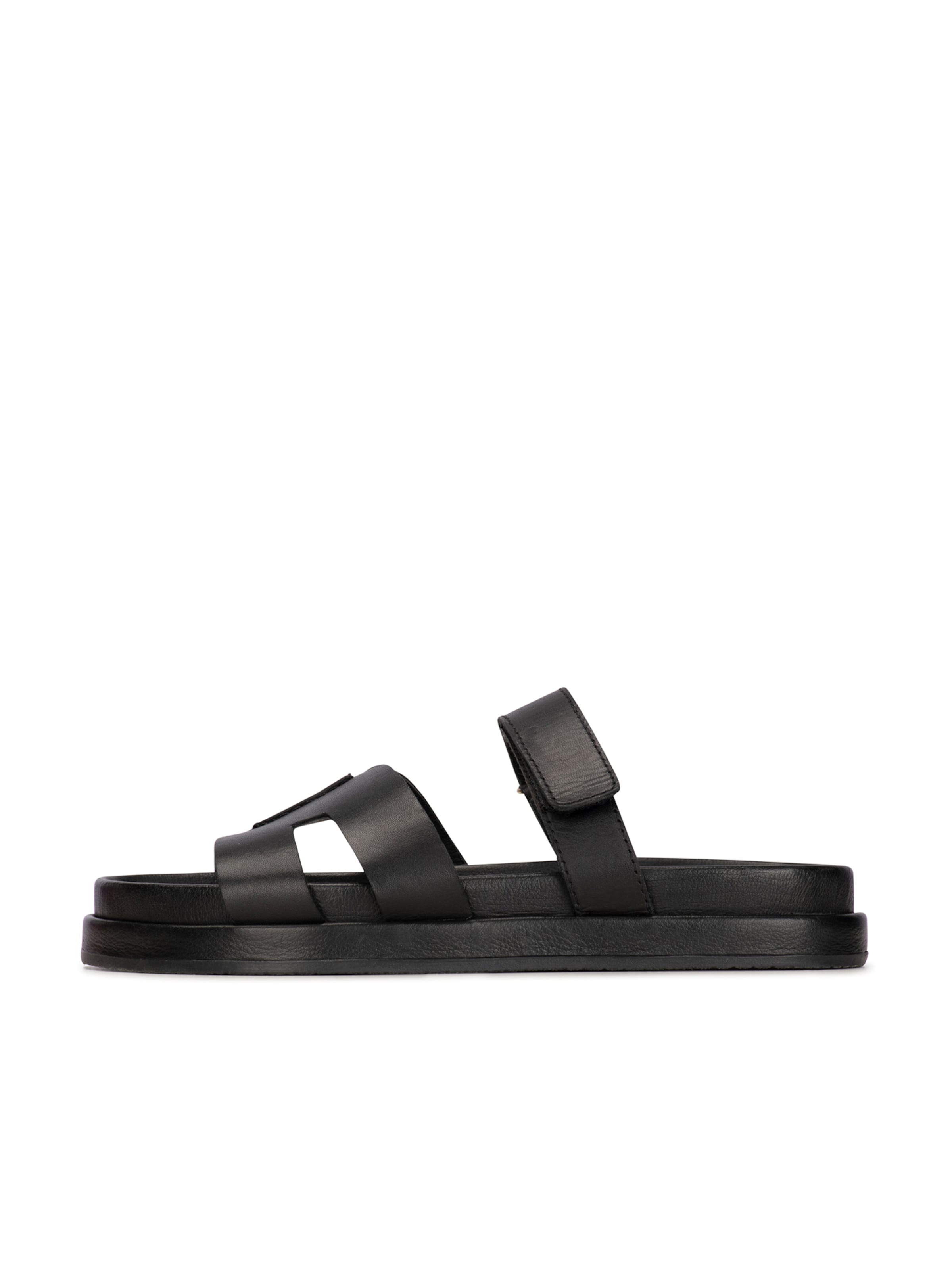 PS Poelman Muiltjes 'Mag' in Zwart: voorkant