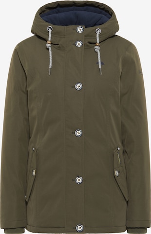 Schmuddelwedda Winter jacket in Green: front