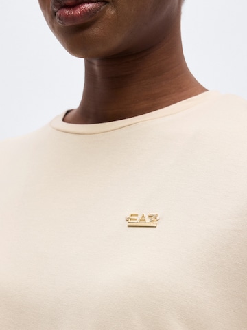 EA7 Emporio Armani Funkcionalna majica 'CORE LADY' | bež barva