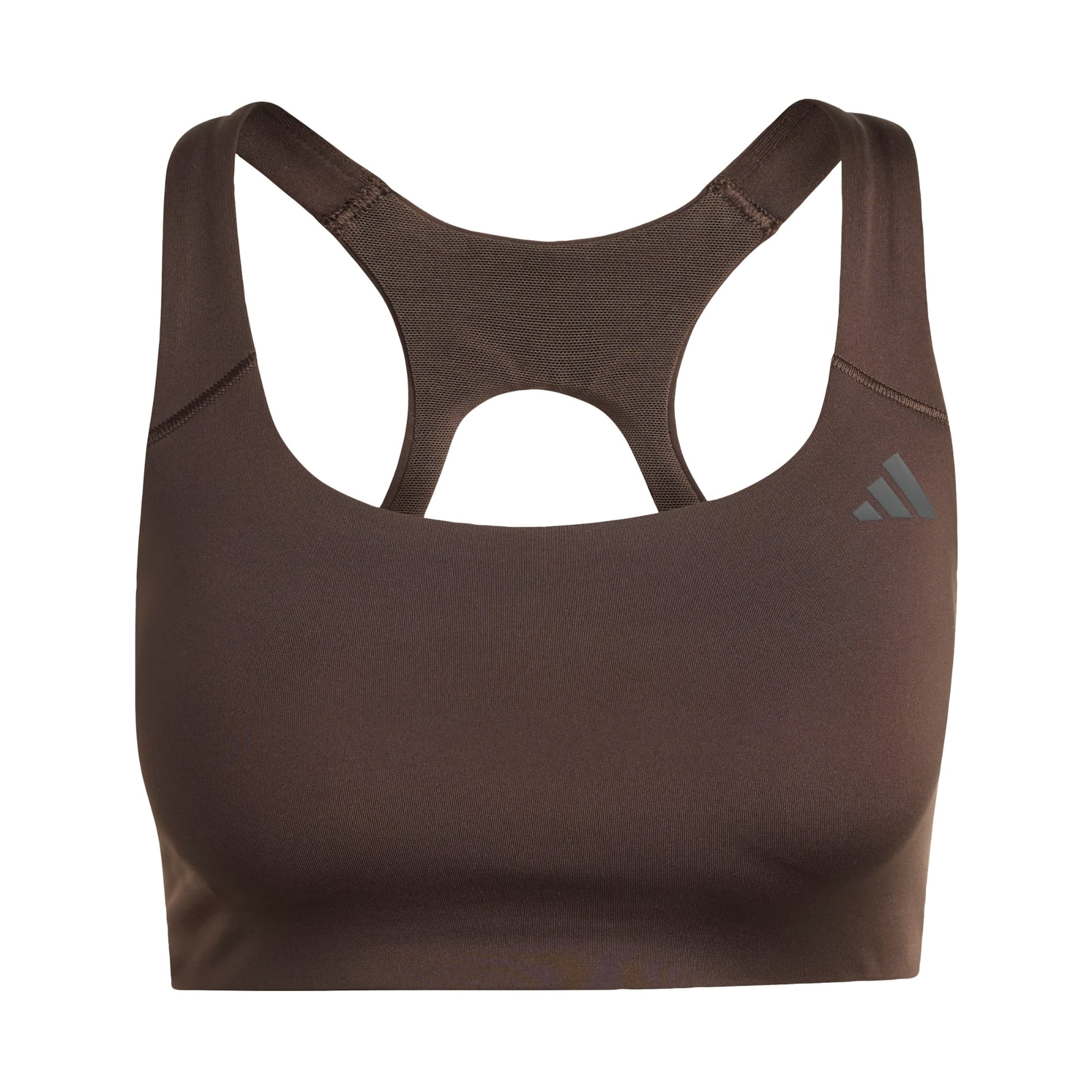 ADIDAS PERFORMANCE Bralette Sports bra 'Optime' in Brown: front
