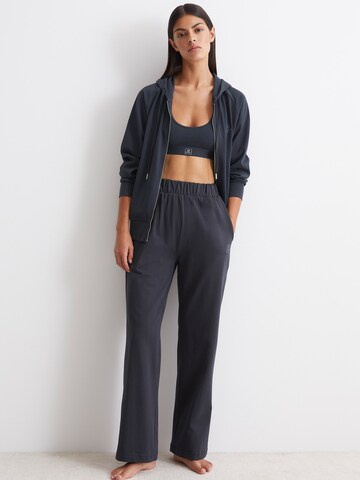 Marc O'Polo Pyjamahose ' Heavy Jersey ' in Blau: Vorderseite