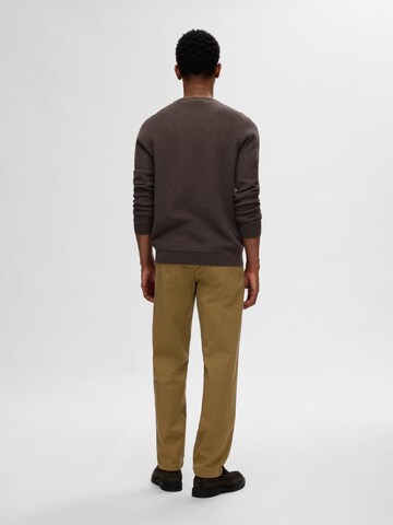 SELECTED HOMME Tröja 'SLHRoss' i brun