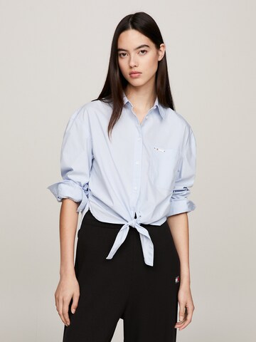 Tommy Jeans Blouse in Blauw: voorkant