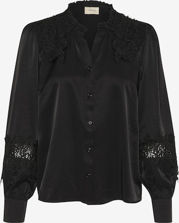 Cream Bluse 'Luna' i sort: forside