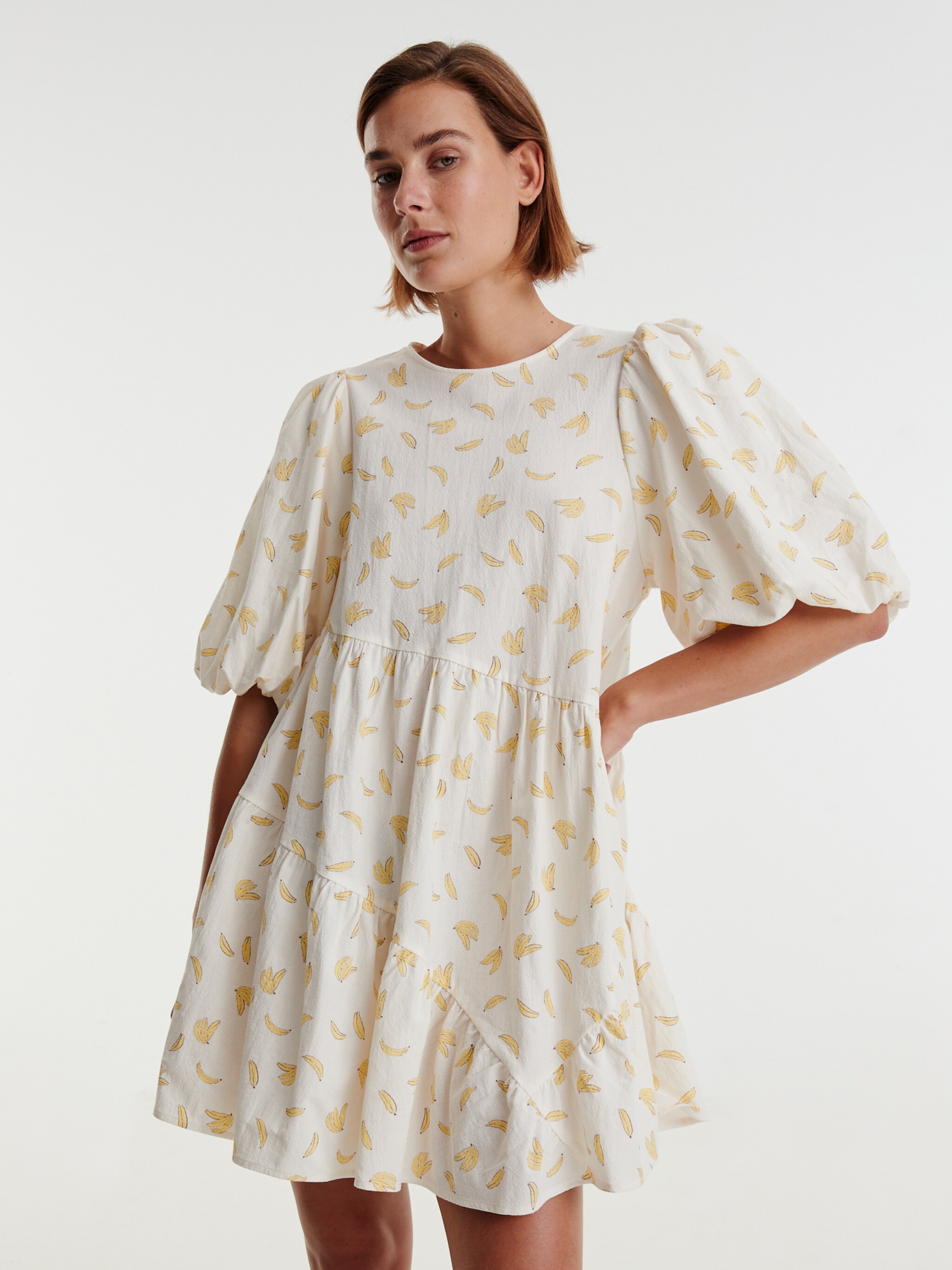 EDITED Producten Jurk 'Lene' Pasteelgeel