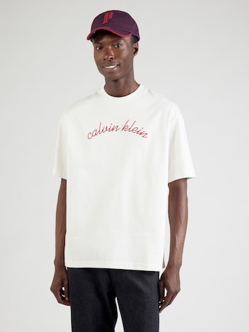 Calvin Klein Jeans T-Shirt in Weiß: Vorderseite