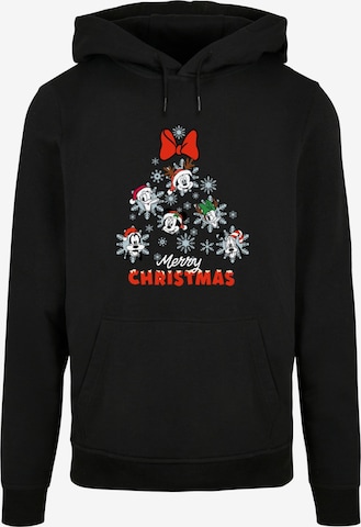 ABSOLUTE CULT Sweatshirt 'Mickey And Friends - Christmas Tree' in Black: front