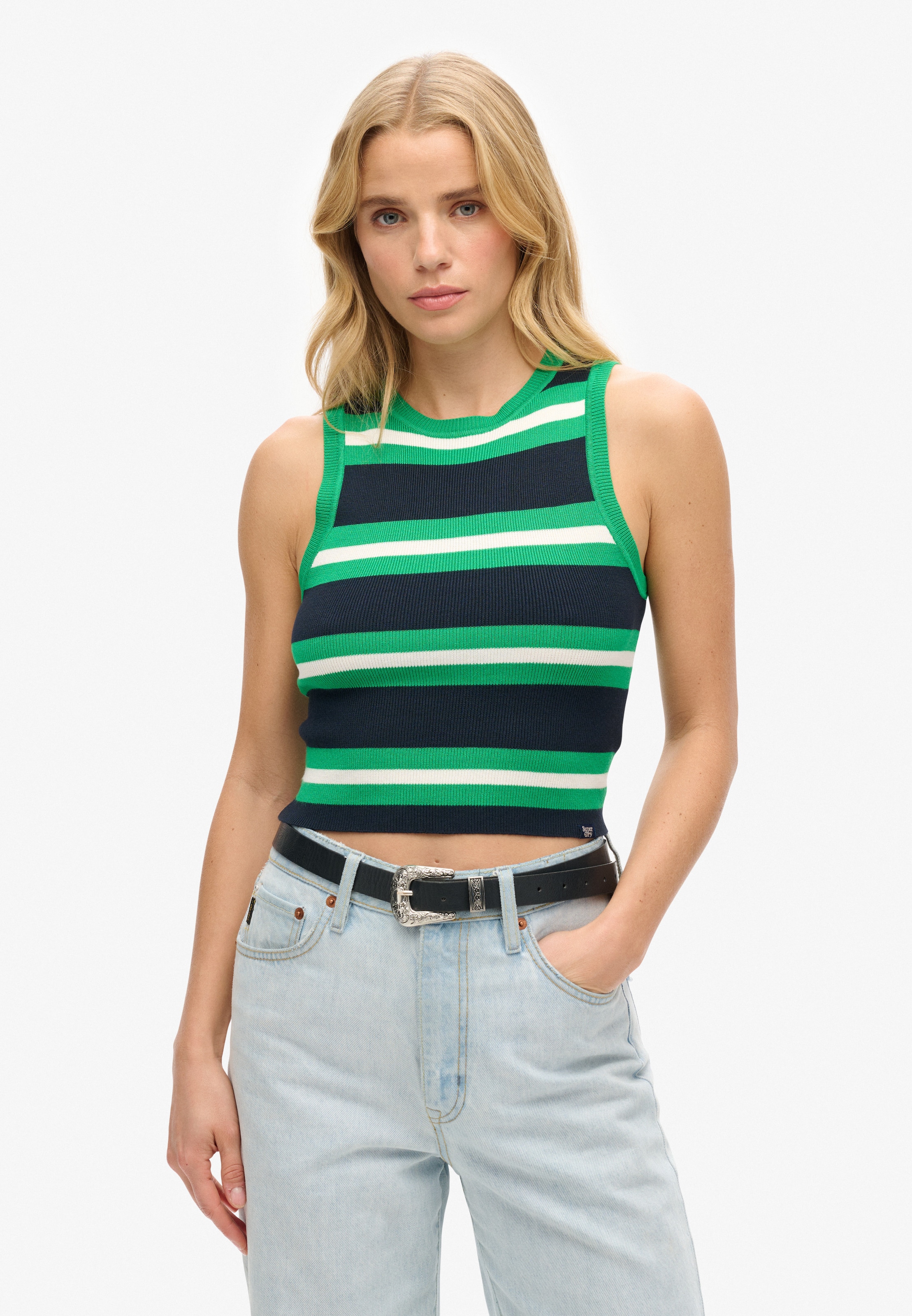 Tops en tricot Superdry en vert