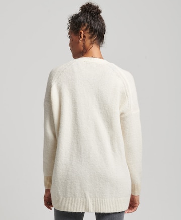 Superdry Knit Cardigan in White