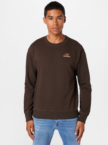 new balance Sweatshirt in Bruin: voorkant