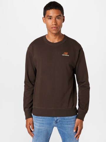 new balance Sweatshirt in Brown: front