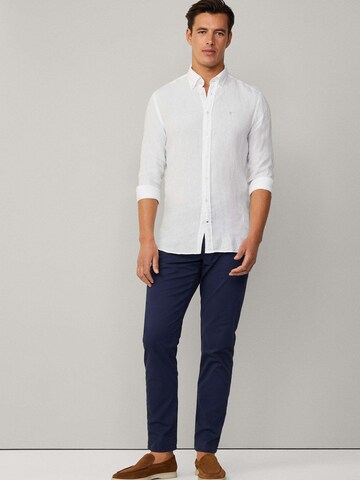 Regular Pantalon chino 'Gmd Texture' Hackett London en bleu