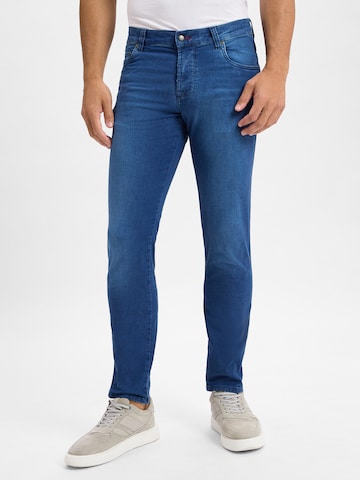 bugatti Slimfit Jeans in Blauw: voorkant