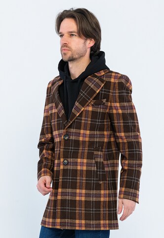 Giorgio di Mare Between-seasons coat 'Bruce' in Brown