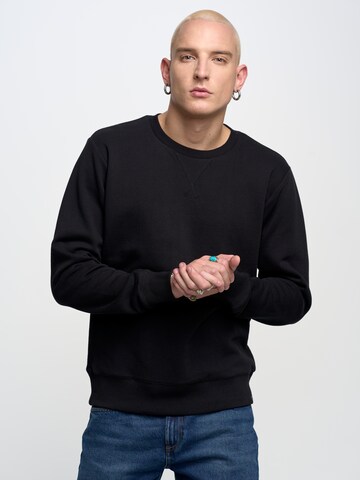 BIG STAR Sweatshirt 'MARLTONES' in Black: front