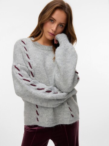 VERO MODA Sweater 'VMIlina' in Grey