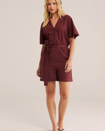 WE Fashion Ολόσωμη φόρμα σε κόκκινο: μπροστά