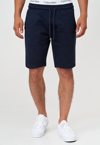Regular Pantalon ' Eckerd ' INDICODE JEANS en bleu : devant