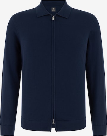 Vestes en maille Boggi Milano en bleu : devant