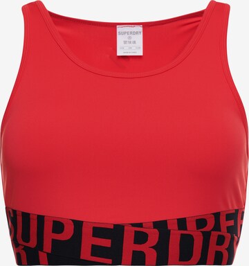 Superdry Sports Bra in Red: front