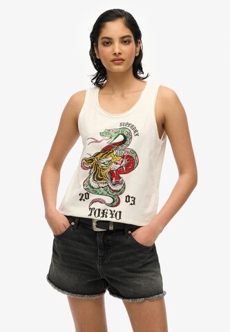 Superdry Top in White: front