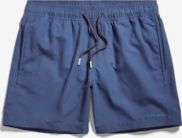 G-Star RAW Board Shorts in Blue: front