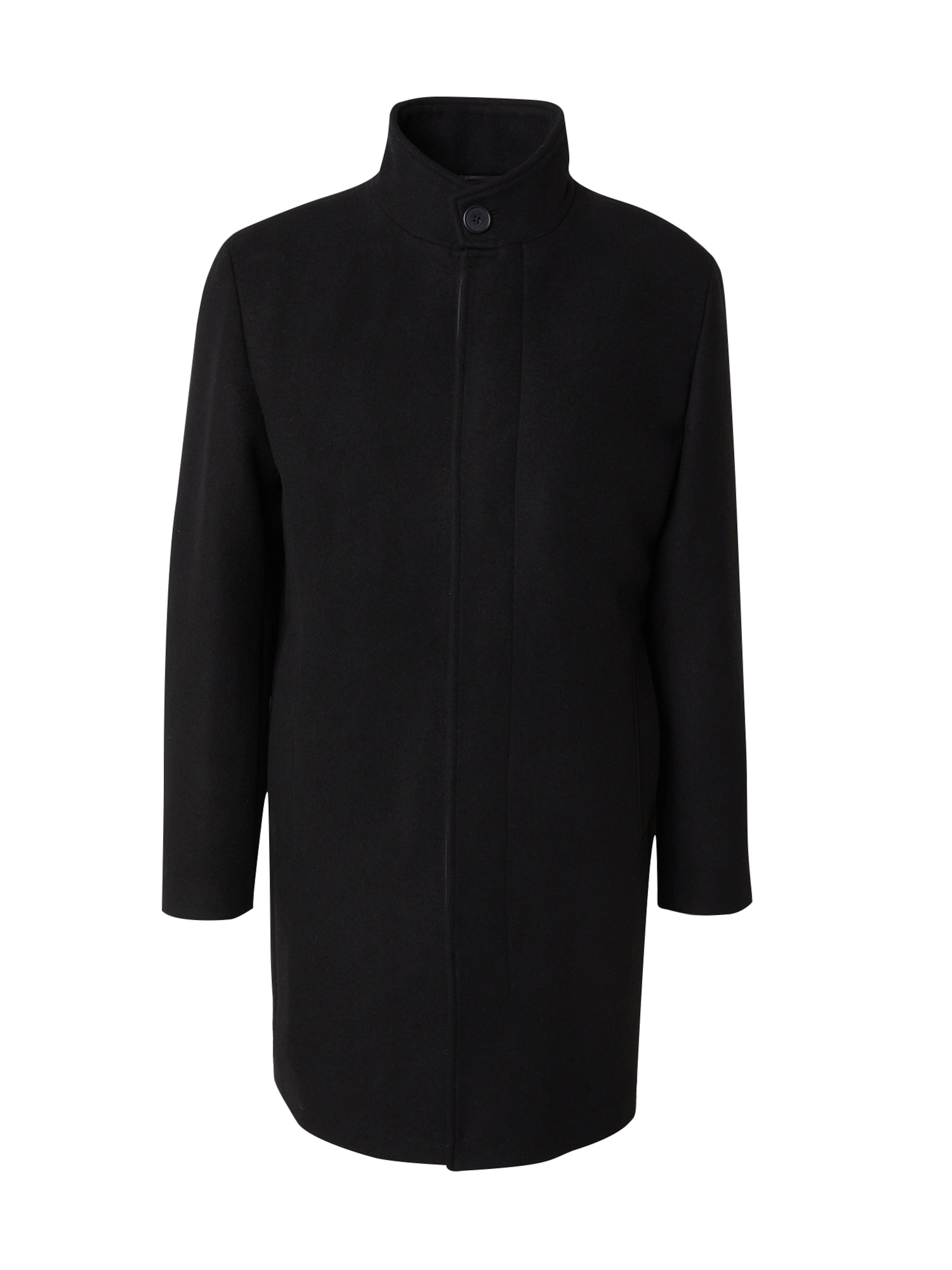 JACK & JONES Overgangsfrakke 'JPRBLawilson' i sort: forside