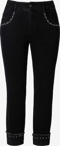 LAURASØN Slimfit Jeans in Zwart: voorkant