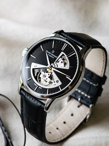 Claude Bernard Analog Watch 'Open Heart' in Black