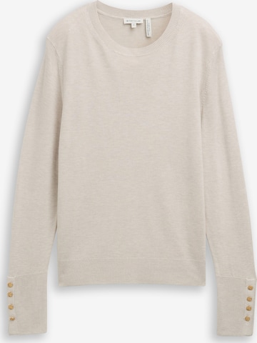 TOM TAILORPulover - bež boja: prednji dio