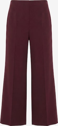 Wide Leg Pantalon à plis MORE & MORE en rose : devant