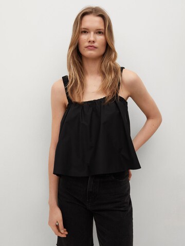MANGO Top 'DELOS' in Schwarz: Vorderseite