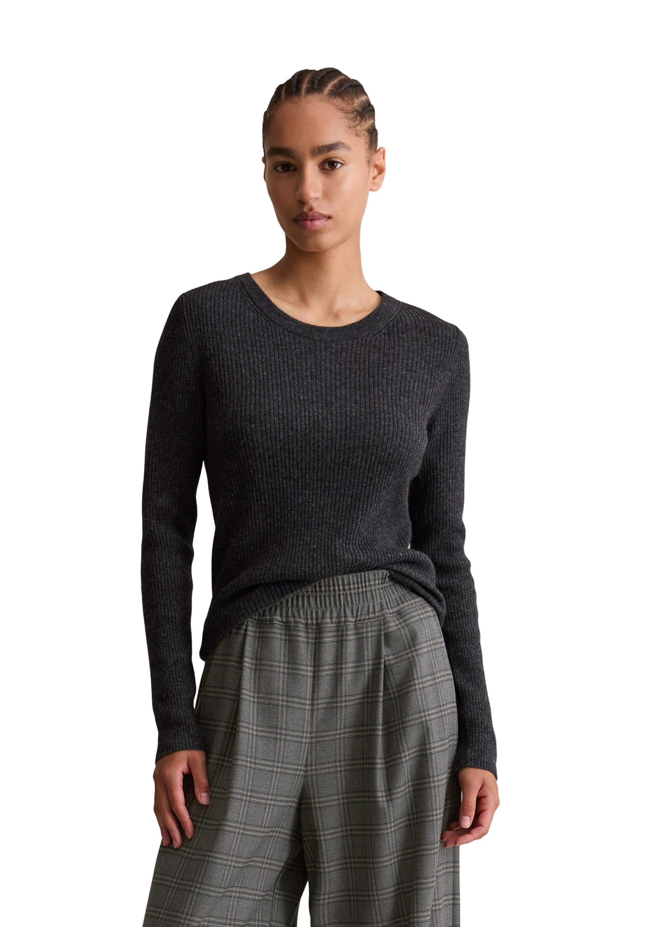 Marc O'Polo DENIM Pullover in Grau: Vorderseite