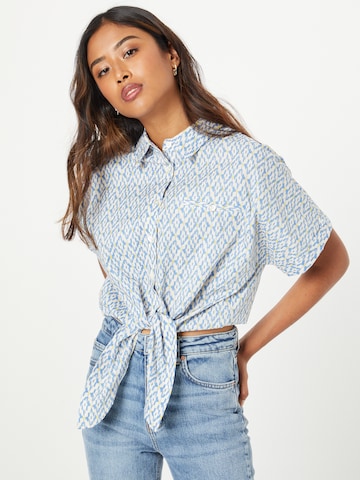 FRNCH PARIS Blouse 'Candys' in Blauw: voorkant