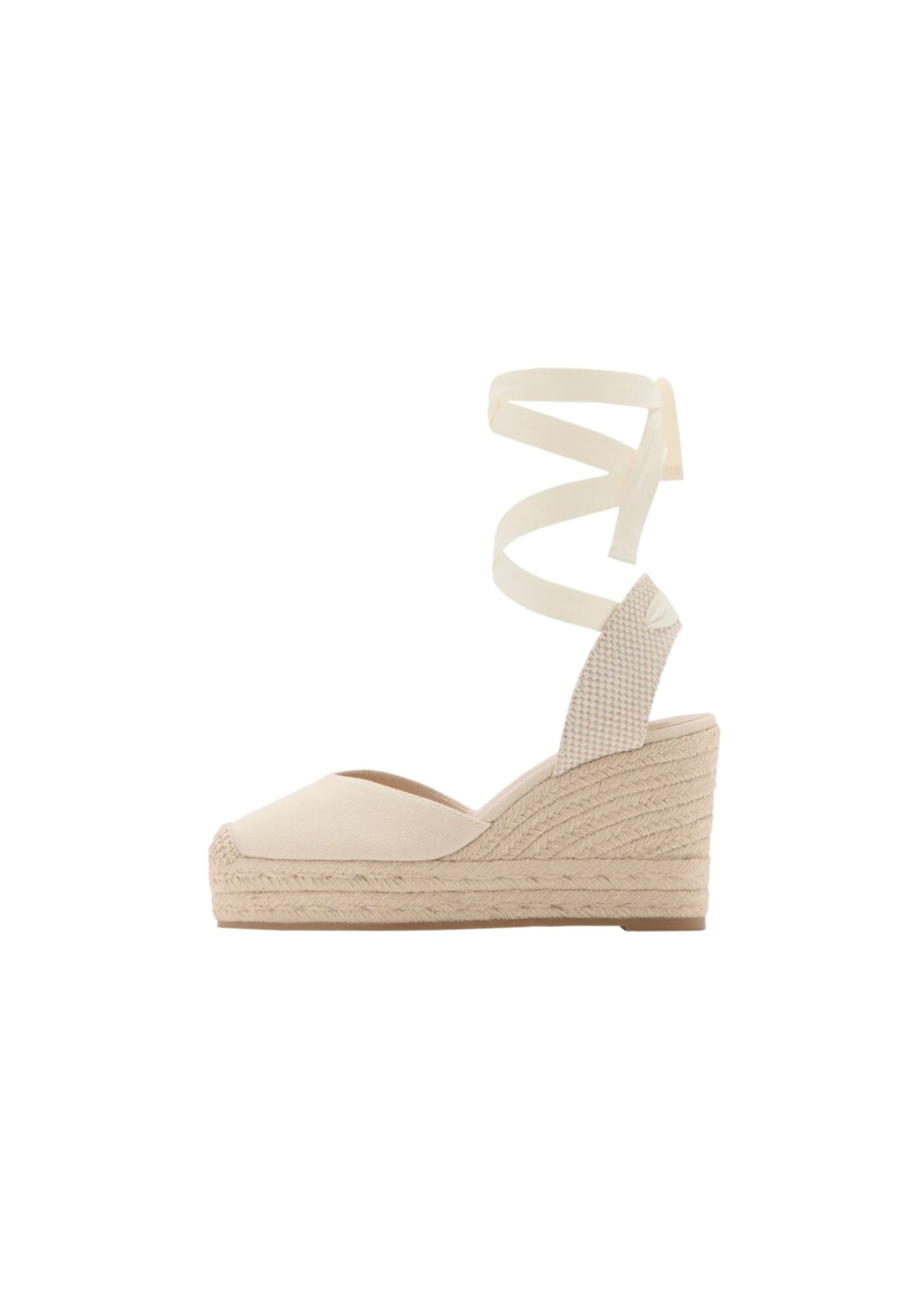 MANGO TEEN Sandals in Beige: front