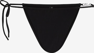 Slip costum de baie de la Karl Lagerfeld pe negru: față