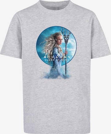 ABSOLUTE CULT Shirt 'Aquaman - Queen Of Atlanna' in Grijs: voorkant