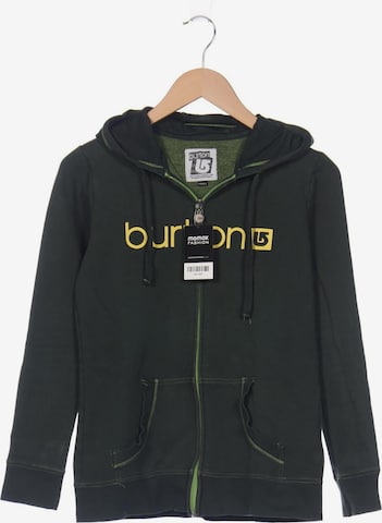 BURTON Sweatshirt & Zip-Up Hoodie in XS in Green: front