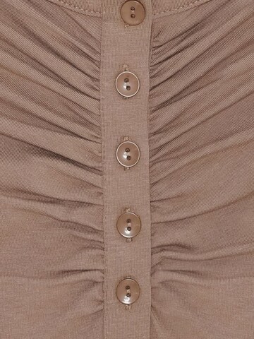 Dilvin Shirt bodysuit 'Blusen' in Beige