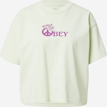 Obey T-Shirt in Grün: predná strana