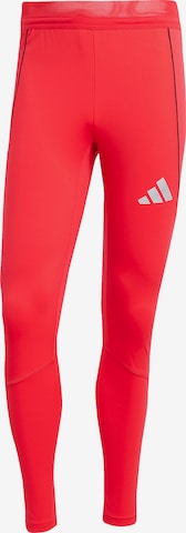 ADIDAS PERFORMANCE Skinny Sports trousers 'Tiro 25 Pro' in Red: front