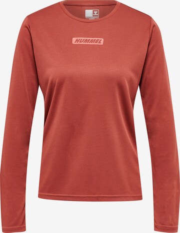 Hummel Functioneel shirt in Rood: voorkant