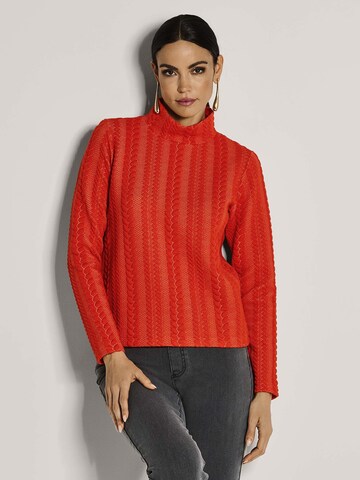 Sweat-shirt MADELEINE en rouge : devant