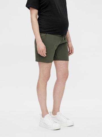 MAMALICIOUS Regular Trousers 'Lif' in Green: front