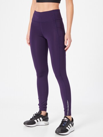 Skinny Pantalon de sport 'Fly Fast' UNDER ARMOUR en violet : devant